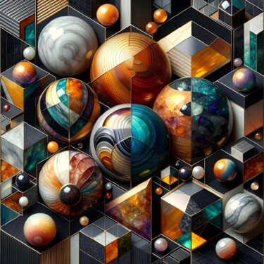 Digital Arts titled "Cosmic Harmony: A G…" by Alberto Capitani, Original Artwork, AI generated image