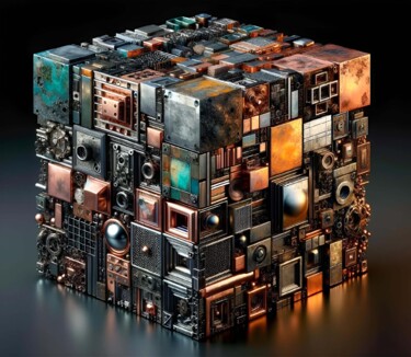 Цифровое искусство под названием "Mechanical Allure:…" - Alberto Capitani, Подлинное произведение искусства, Изображение, сг…