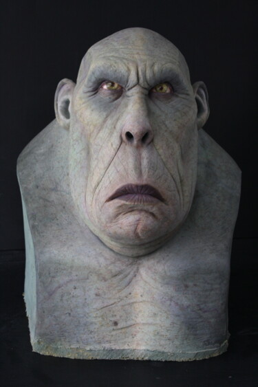 Sculpture titled "El ogro" by Alberto Hortas Lopez, Original Artwork, Resin