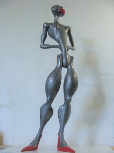 Sculpture intitulée "top model" par Alberto Kissola, Œuvre d'art originale, Résine