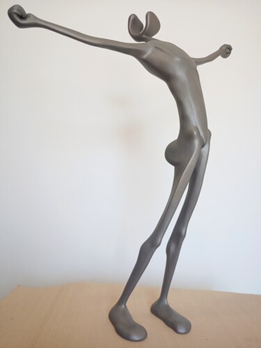 Скульптура под названием "sloth" - Alberto Kissola, Подлинное произведение искусства, Металлы