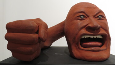 Skulptur mit dem Titel "wrath" von Alberto Kissola, Original-Kunstwerk