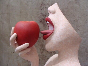 Skulptur mit dem Titel "lust" von Alberto Kissola, Original-Kunstwerk