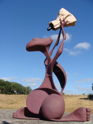 Скульптура под названием "Gluttony" - Alberto Kissola, Подлинное произведение искусства