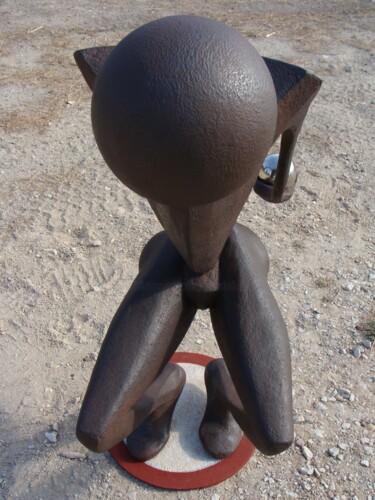 Skulptur mit dem Titel "petanca" von Alberto Kissola, Original-Kunstwerk