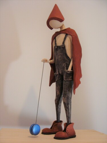 Rzeźba zatytułowany „yo-yo” autorstwa Alberto Kissola, Oryginalna praca, Żywica