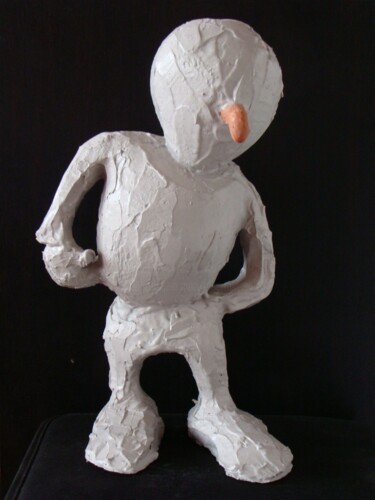 Скульптура под названием "AA" - Alberto Kissola, Подлинное произведение искусства, Гипс