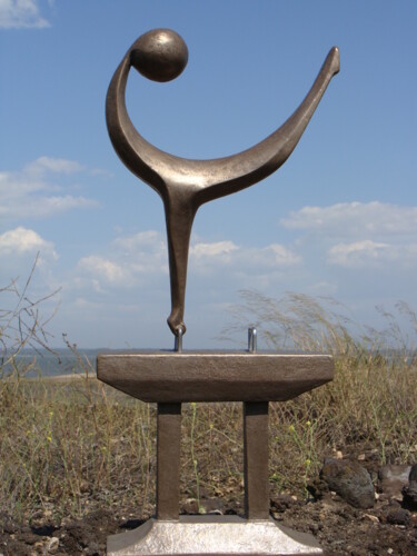 Sculpture titled "pommel horse" by Alberto Kissola, Original Artwork, Resin