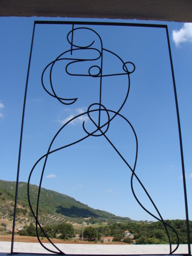 Sculpture titled "bailarina" by Alberto Kissola, Original Artwork, Metals