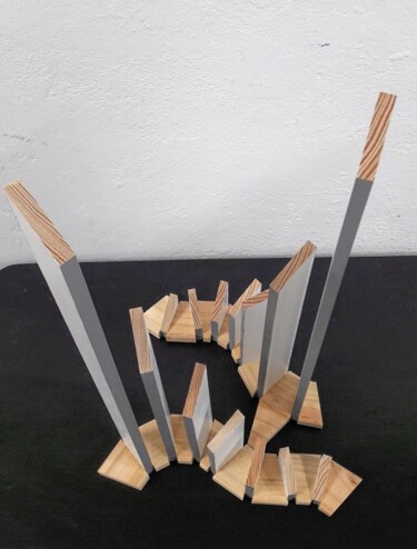 Sculpture titled "Vibratio #14" by Alberto Simões De Almeida, Original Artwork, Wood