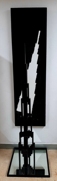 Escultura intitulada "Vibratio #19" por Alberto Simões De Almeida, Obras de arte originais, Madeira