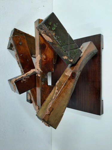 Скульптура под названием "Prechaotic #7" - Alberto Simões De Almeida, Подлинное произведение искусства, Дерево