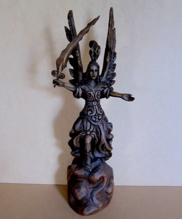 Sculpture titled "San Miguel sculptur…" by Alberto Thirion, Original Artwork, Wood