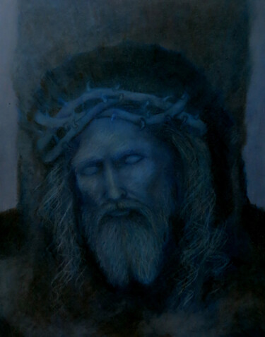 Painting titled "Natural Christ" by Alberto Thirion, Original Artwork, Oil