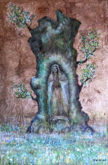 Pintura intitulada "La Alegoría de Amér…" por Alberto Thirion, Obras de arte originais, Acrílico