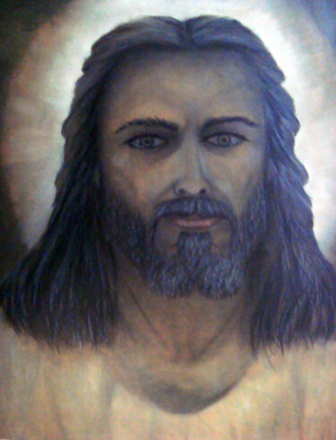 Картина под названием "Christ" - Alberto Thirion, Подлинное произведение искусства, Масло