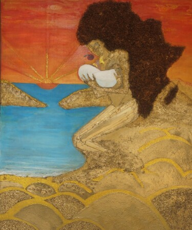 Painting titled "O Berço da Humanida…" by Alberto Vimpi, Original Artwork, Acrylic