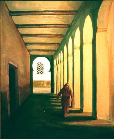 Peinture intitulée "les arcades" par Alberto Bertti, Œuvre d'art originale, Huile
