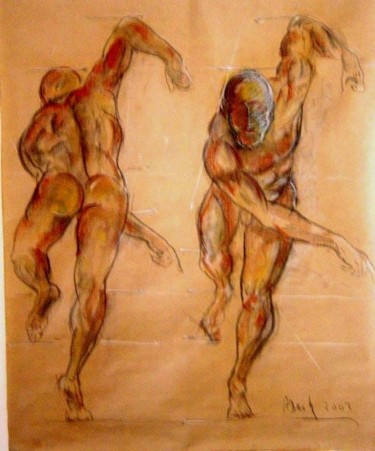 Malerei mit dem Titel "fig 6" von Alberto Bertti, Original-Kunstwerk, Öl