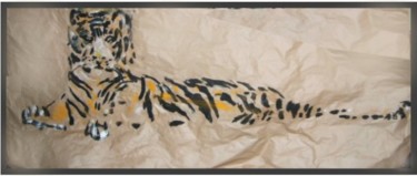 Peinture intitulée "tigre3" par Alberto Bertti, Œuvre d'art originale