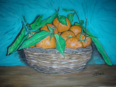 Pintura intitulada "arance di sicilia" por Alberto C., Obras de arte originais