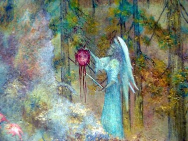 La ofrenda Painting titled "La ofrenda" by Alberto Thirion, Original Art, Oil