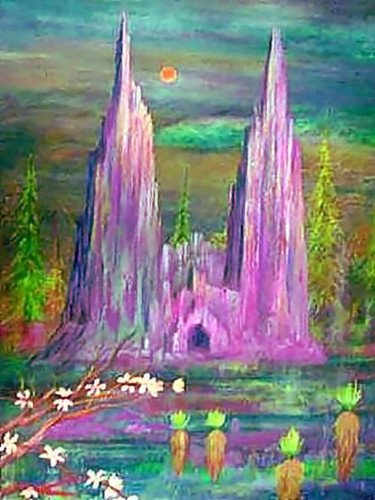 Santa Fe,New Mexico Painting titled "Santa Fe,New Mexico" by Alberto Thirion: Christian Artist And Ecologist, Original Art, Oil