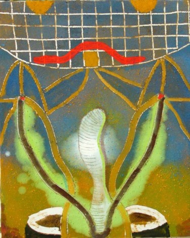 Peinture intitulée "Arbre de vie 5" par Alberto Ramirez, Œuvre d'art originale