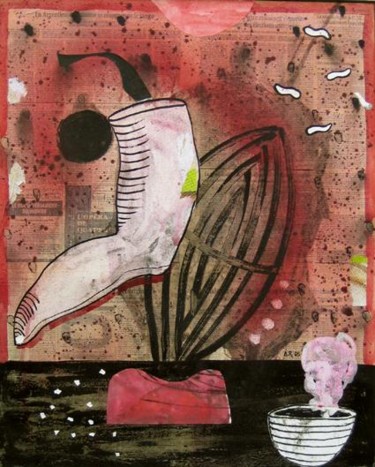 Peinture intitulée "Graine Cochinille" par Alberto Ramirez, Œuvre d'art originale