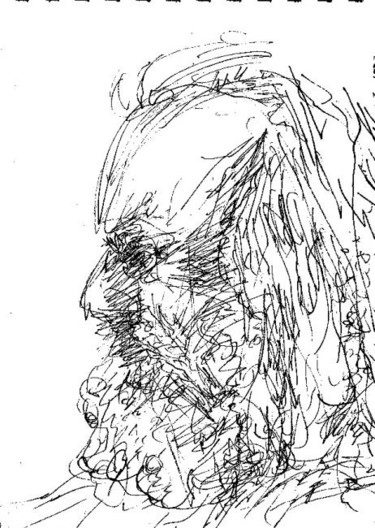 Drawing titled "Monsieur_rajz.jpg" by Alien, Original Artwork
