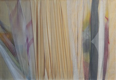 Peinture intitulée "come 3 fiori + 7 in…" par Aldo Carnevale, Œuvre d'art originale, Fibre Textile Monté sur Châssis en bois