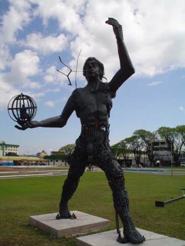 Escultura intitulada "Pira da pátria" por Alceo Luiz De Costa Dcosta, Obras de arte originais