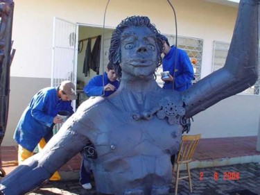 Escultura intitulada "Pira- detalhe" por Alceo Luiz De Costa Dcosta, Obras de arte originais