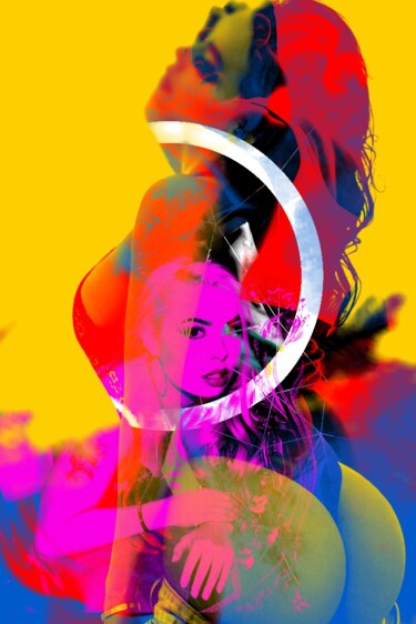 Digital Arts titled "Firewire sun girl" by Alcorart Alcor, Original Artwork, 2D Digital Work