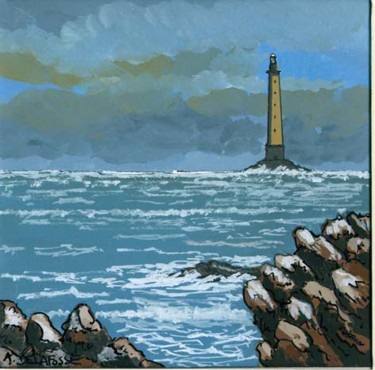 Painting titled "phare" by Alain Delafosse, Original Artwork