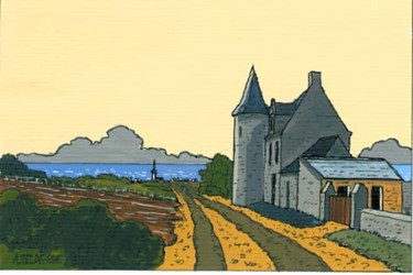 Peinture intitulée "sur la route" par Alain Delafosse, Œuvre d'art originale