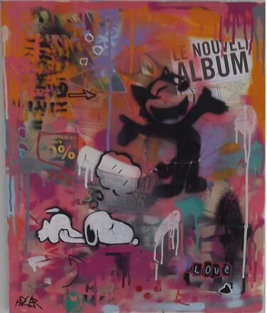 Peinture intitulée "Nouvel album" par Alder, Œuvre d'art originale, Acrylique