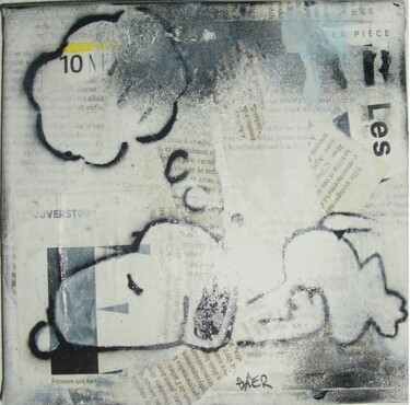 绘画 标题为“Snoopy fais un rêve” 由Alder, 原创艺术品, 丙烯