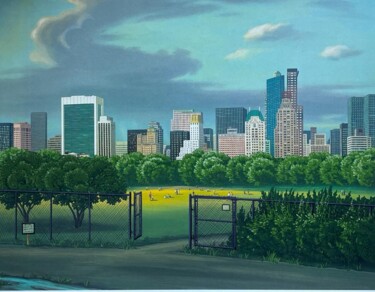 Отпечатки и Гравюры под названием "Central Park" - Aldo Damioli, Подлинное произведение искусства, Шелкография Установлен на…