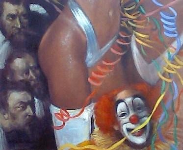 Painting titled "Aula de anatomia" by Aldo Luiz De Paula Fonseca, Original Artwork, Oil