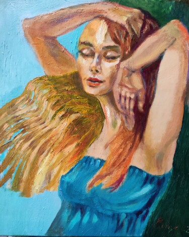 Pintura titulada "Stworzył mnie wiatr" por Aldona Zając, Obra de arte original, Oleo