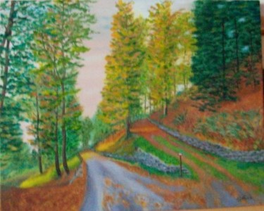 Pittura intitolato "Strade nel bosco" da Aldo Sada, Opera d'arte originale