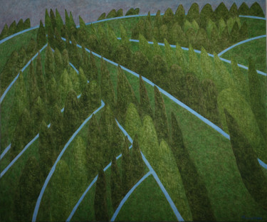 Картина под названием "Леса" - Алексей Филиппов, Подлинное произведение искусства
