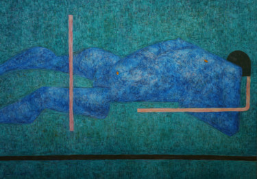 绘画 标题为“Голубая фигура” 由Алексей Филиппов, 原创艺术品