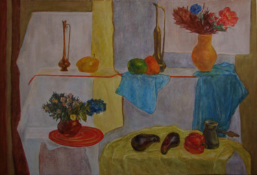 Peinture intitulée "Цветы и плоды" par Aleksei Filippov, Œuvre d'art originale