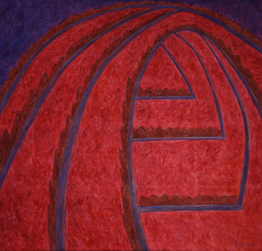 Картина под названием "Красный холм (посвя…" - Алексей Филиппов, Подлинное произведение искусства