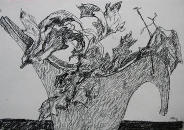 Pintura titulada "Сухие листья" por Aleksei Filippov, Obra de arte original