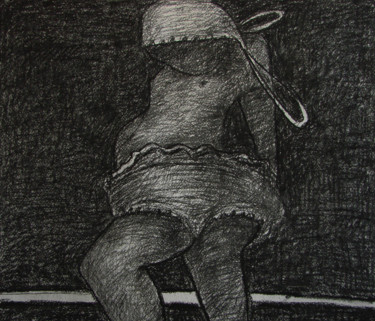 Картина под названием "Идущая фигура" - Алексей Филиппов, Подлинное произведение искусства