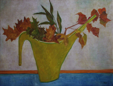 Painting titled "Сухие листья" by Aleksei Filippov, Original Artwork