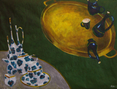 Картина под названием "Золотой поднос" - Алексей Филиппов, Подлинное произведение искусства